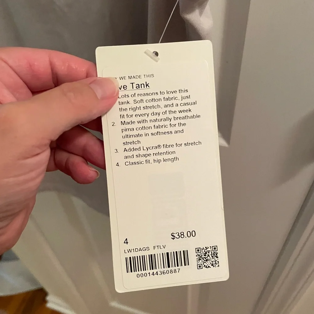 Lululemon Love Tank Top
Faint Lavender - Picture 5 of 5